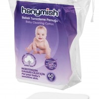 HANNYMİSH BEBEK TEMİZLEME PAMUĞU 60'LI