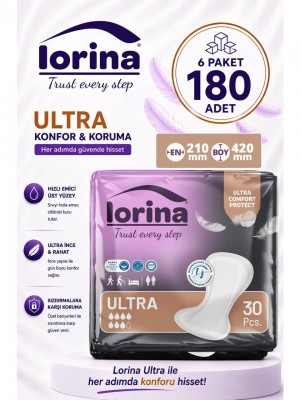  Lorina Ultra Mesane Pedi 7 damla 30’lu 6 Paket (180 adet)