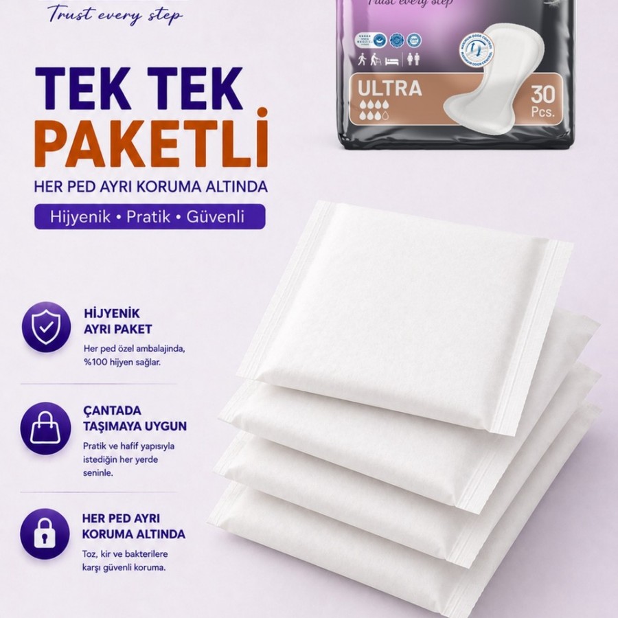 Lorina Ultra Mesane Pedi 7 damla 30’lu 6 Paket (180 adet)