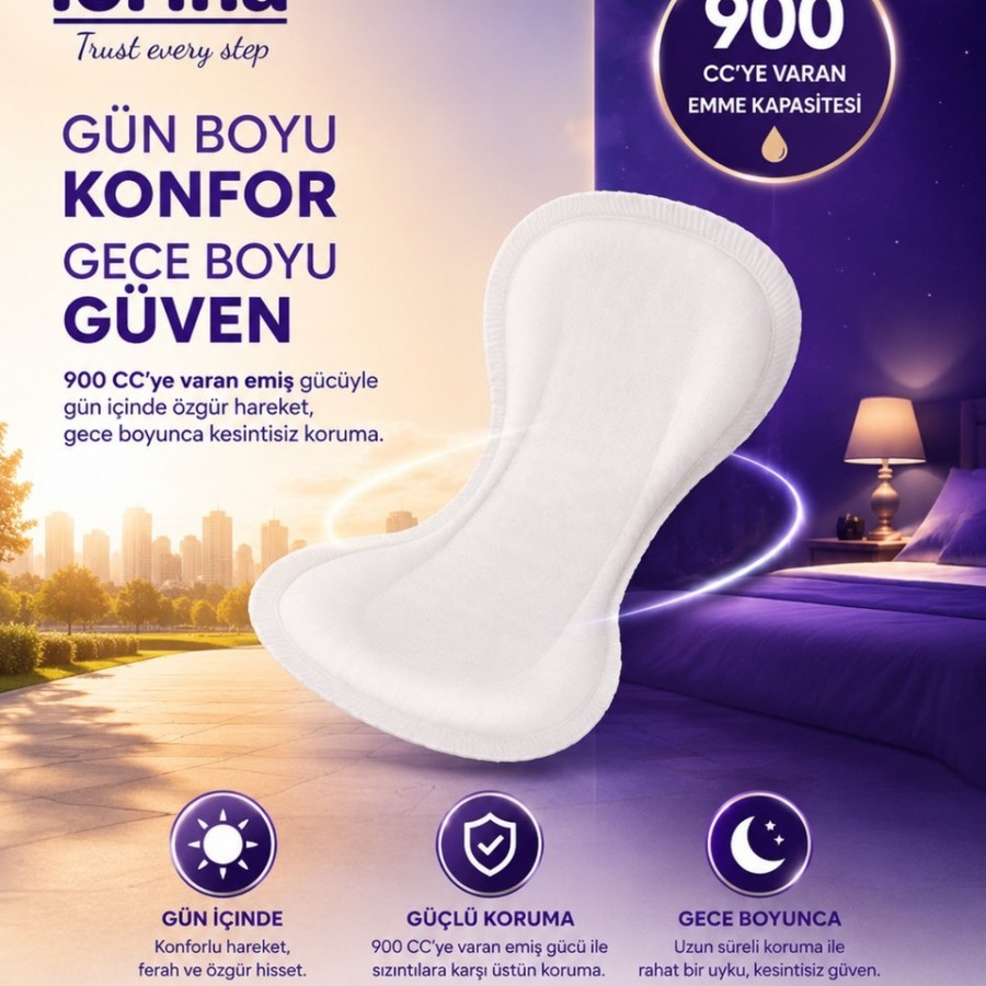 Lorina Ultra Mesane Pedi 7 damla 30’lu 6 Paket (180 adet)