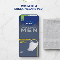 Tena Men Level-2, Erkek Mesane Pedi, 4 Damla, 20'li 6 Paket 120 Adet