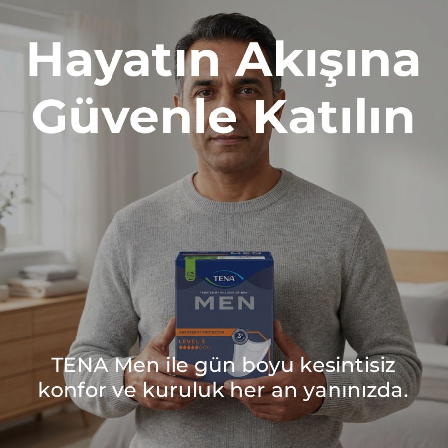 Tena Men Emici Koruma Level 3 | Erkek Mesane Pedi 16 Adet