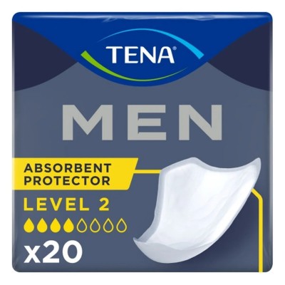 Tena Men Level-2, Erkek Mesane Pedi, 4 Damla, 20'li 6 Paket 120 Adet